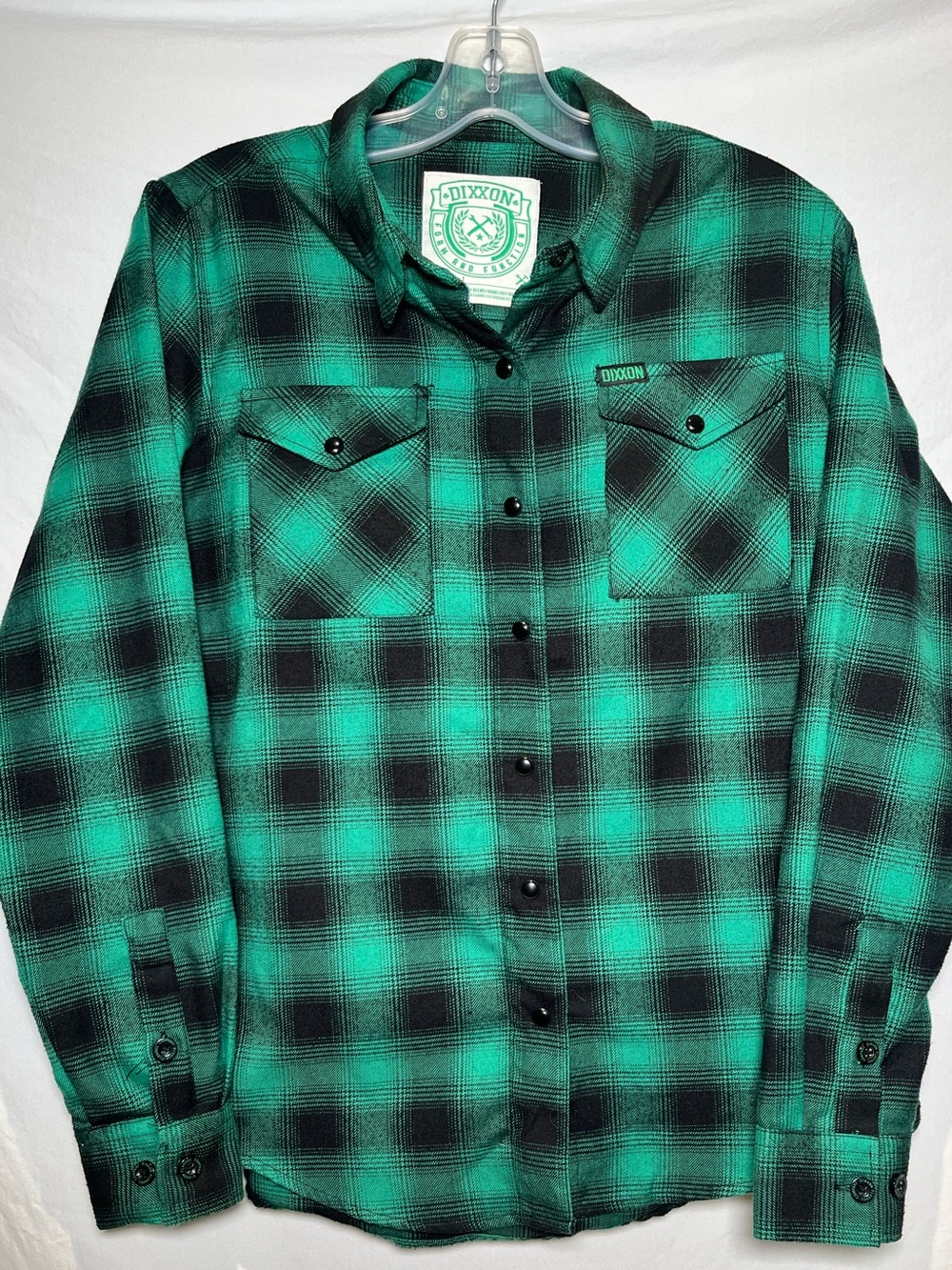 Dixxon Flannel Form & Function Limited Edition Womens Medium Snap Front Plaid